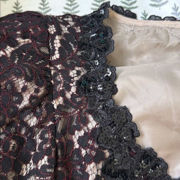 Cachet - Vintage Whimsygoth Black Fitted Lace Top - size 9/10 - Picture 4 of 9